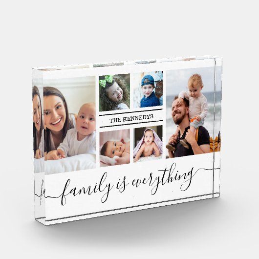 Personalized 6 Picture Collage Quote Family Name  Fotoblock (Links)