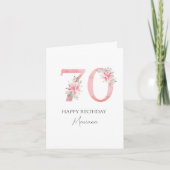 Personalized 70 years old card karte (Vorderseite)