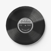 Personalized 78 Vinyl Record Design Paper Plates Pappteller (Vorderseite)