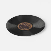 Personalized 78 Vinyl Record Design Paper Plates Pappteller (Schrägansicht)