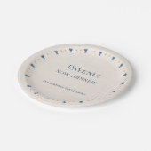Personalized 7-Inch Passover Seder Appetizer Plate Pappteller (Schrägansicht)