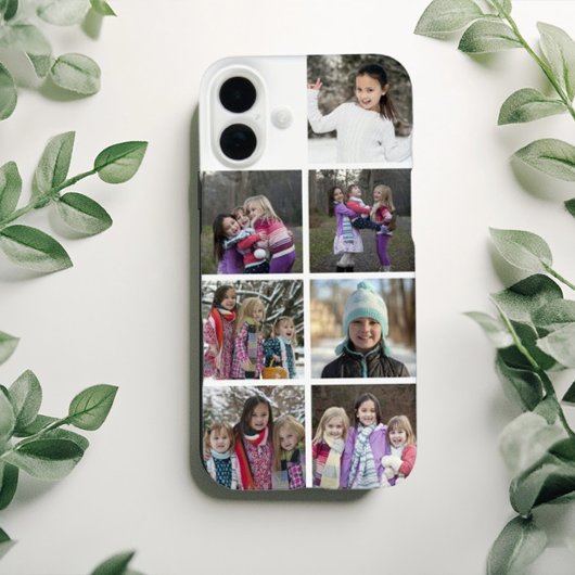 Personalized 7 Photo Collage Case-Mate iPhone Hülle