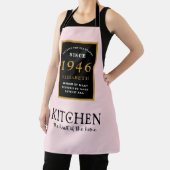 Personalized 80th Birthday Cook Chef Baker Pink Schürze (InSitu)