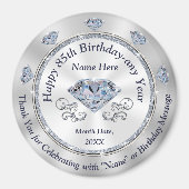 Personalized, 85th Birthday Party Favor Ideas,  Magnet (Vorne)