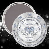 Personalized, 85th Birthday Party Favor Ideas,  Magnet