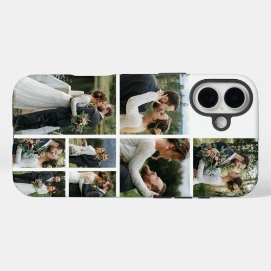 Personalized 8 Photo Collage Case-Mate iPhone Hülle (Rückseite (Horizontal))