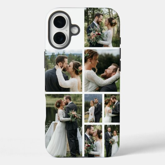 Personalized 8 Photo Collage Case-Mate iPhone Hülle (Rückseite)