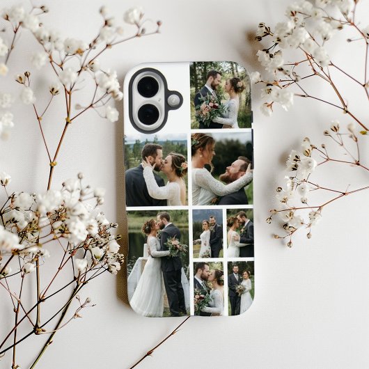 Personalized 8 Photo Collage Case-Mate iPhone Hülle