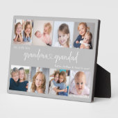 Personalized 8 Photo Grandparents We Love you Fotoplatte (Seite)
