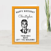 Personalized 90th Birthday Over The Hill Funny Karte (Vorderseite)