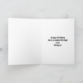 Personalized 90th Birthday Over The Hill Funny Karte (Innenseite)