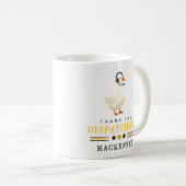 Personalized 911 Dispatcher Goose With Headset  Kaffeetasse (VorderseiteRechts)