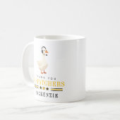 Personalized 911 Dispatcher Goose With Headset  Kaffeetasse (Vorderseite Links)