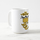  Personalized 9th Birthday King Crown Design Kaffeetasse (Vorderseite Links)