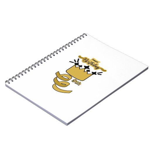  Personalized 9th Birthday King Crown Design Notizblock (Linke Seite)