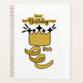 Personalized 9th Birthday King Crown Design Planer (Vorderseite)