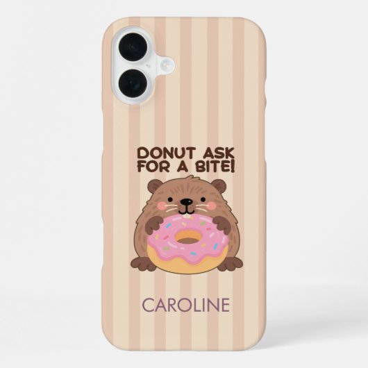 Personalized A fun play on words Castor & Dona iPhone Hülle (Rückseite)