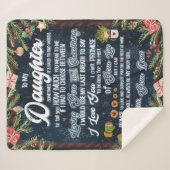 Personalized A Letter To My Daughter From Dad, Sherpadecke (Vorderseite (Horizontal))