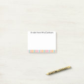 Personalized "A Note From Your Teacher" Sticky  Post-it Klebezettel (Auf Schreibtisch)