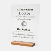 Personalized A Truly Great Doctor Appreciation  Acrylschild (Winkel)