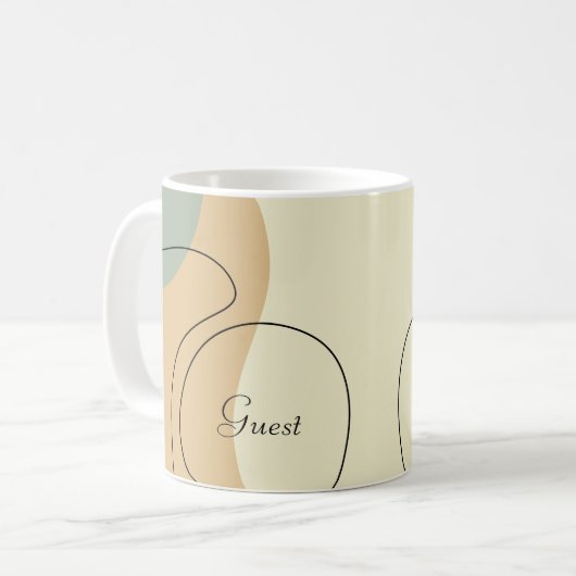 Personalized Abstract Mug Kaffeetasse (Vorderseite Links)