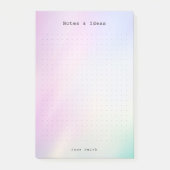 Personalized abstract pastel aesthetic dot Grid  Post-it Klebezettel (Vorderseite)