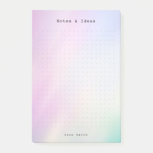 Personalized abstract pastel aesthetic dot Grid  Post-it Klebezettel (Vorderseite)