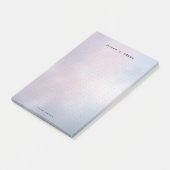 Personalized abstract pastel aesthetic dot Grid  Post-it Klebezettel (angewinkelt)