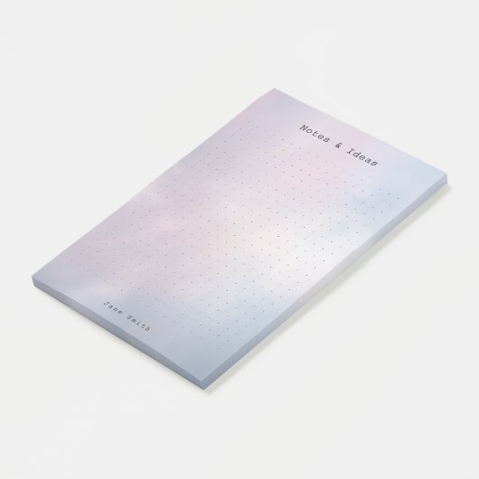 Personalized abstract pastel aesthetic dot Grid  Post-it Klebezettel (angewinkelt)