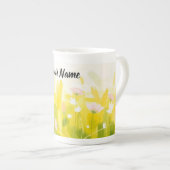 Personalized Abstract Spring Meadow Porzellantasse (Vorderseite Rechts)