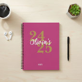 Personalized Academic Diary 2024-2025 Notizblock