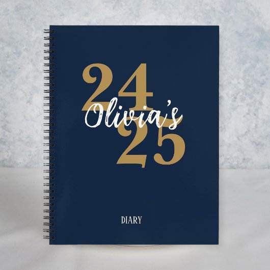 Personalized Academic Diary 2024-2025 Notizblock