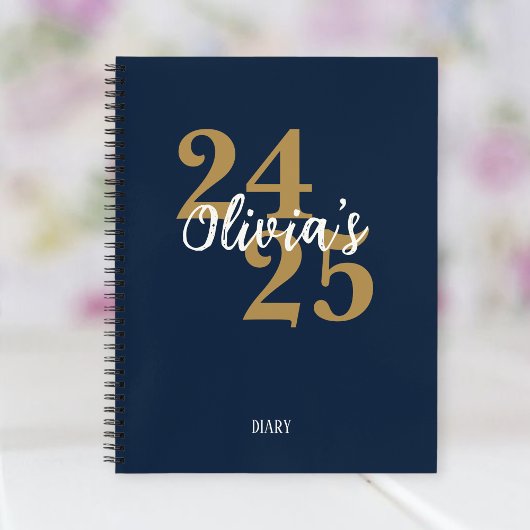 Personalized Academic Diary 2024-2025  Notizblock