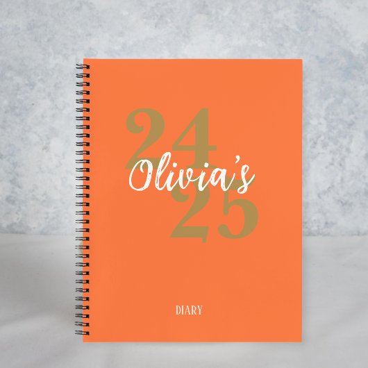 Personalized Academic Diary 2024-2025 Notizblock