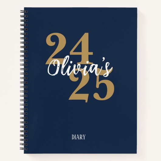 Personalized Academic Diary 2024-2025  Notizblock (Vorderseite)