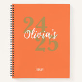 Personalized Academic Diary 2024-2025 Notizblock (Vorderseite)