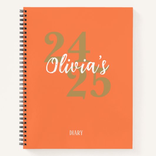 Personalized Academic Diary 2024-2025 Notizblock (Vorderseite)