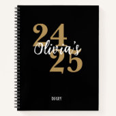Personalized Academic Diary 2024-2025 Student Notizblock (Vorderseite)