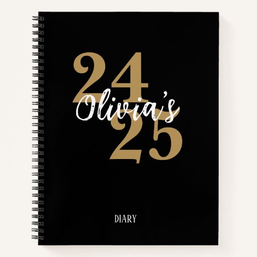 Personalized Academic Diary 2024-2025 Student Notizblock (Vorderseite)