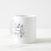 Personalized Accountant Name Minimalist Finance Kaffeetasse (Vorderseite Links)