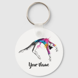 Personalized Acrobatic Art Gift - Keychain Schlüsselanhänger