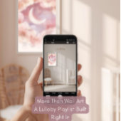 Personalized Acrylic Nursery Sign | Pastel Moon Acrylschild