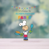 Personalized Acrylic Sign for Kids Pancake Party Acrylschild (Neutral)
