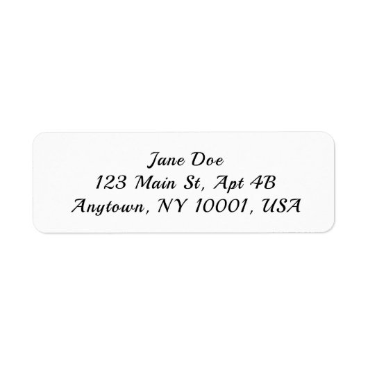 Personalized Address Labels Custom Name Stickers (Vorne)