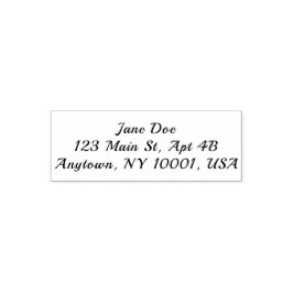 Personalized Address Self-Inking Stamp Custom Permastempel