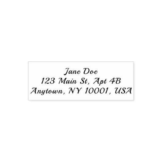 Personalized Address Self-Inking Stamp Custom Permastempel (Design)