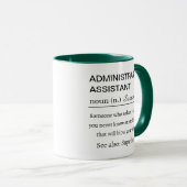 Personalized Administrative Assistant Definition Tasse (VorderseiteRechts)