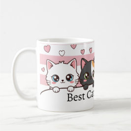 Personalized Adorable Cartoon Cat Coffee Cup Kaffeetasse
