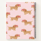 Personalized Adorable Dachshund Dog Notizblock (Rückseite)