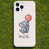 Personalized Adorable Elephant with Balloon Phone  iPhone Hülle